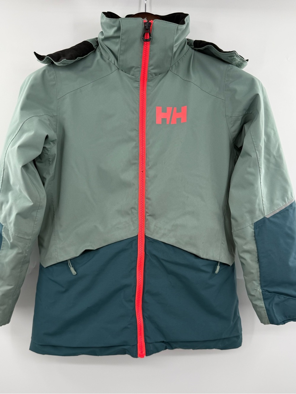 Helly Hansen Stellar Insulated Ski Jacket Kids Size 140/10 Cactus Helly Tech